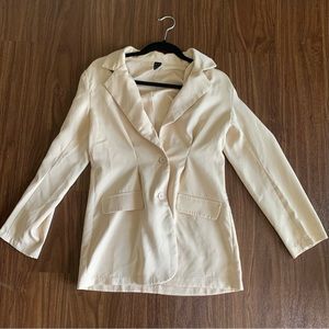SHEIN | Tan Single Breasted Suit Blazer